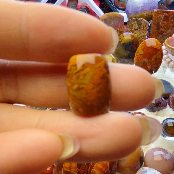 玛瑙/玉髓未镶嵌宣化战国红玛瑙无事牌