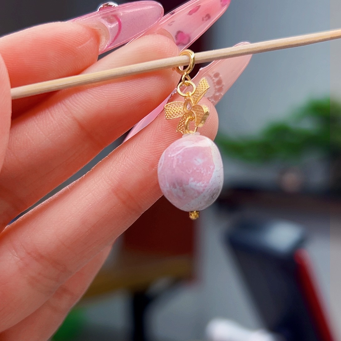 绿松石珠宝奇石18K金镶嵌