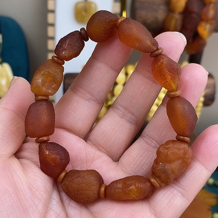 蜜蜡未镶嵌颈饰海漂籽