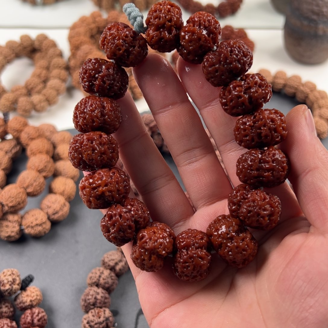 金刚菩提手串蜂王夹板超头无黄22