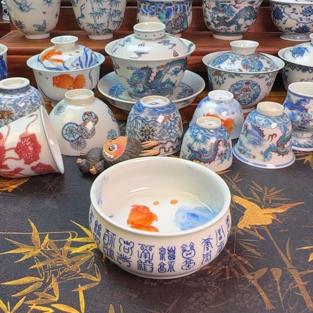 金玉满堂百福炉式主人杯