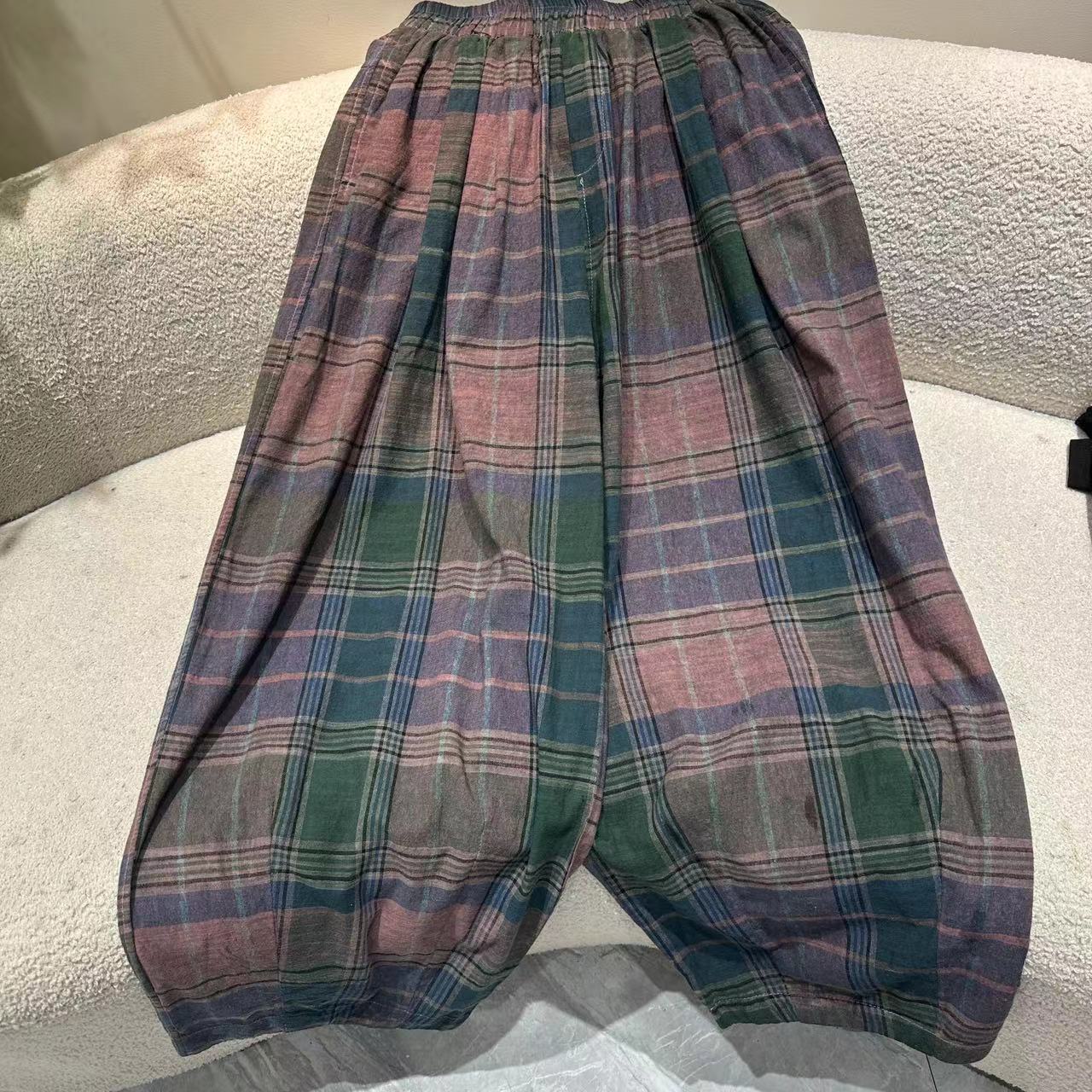 【吖吖三号店】新款休闲弯刀裤 G5836