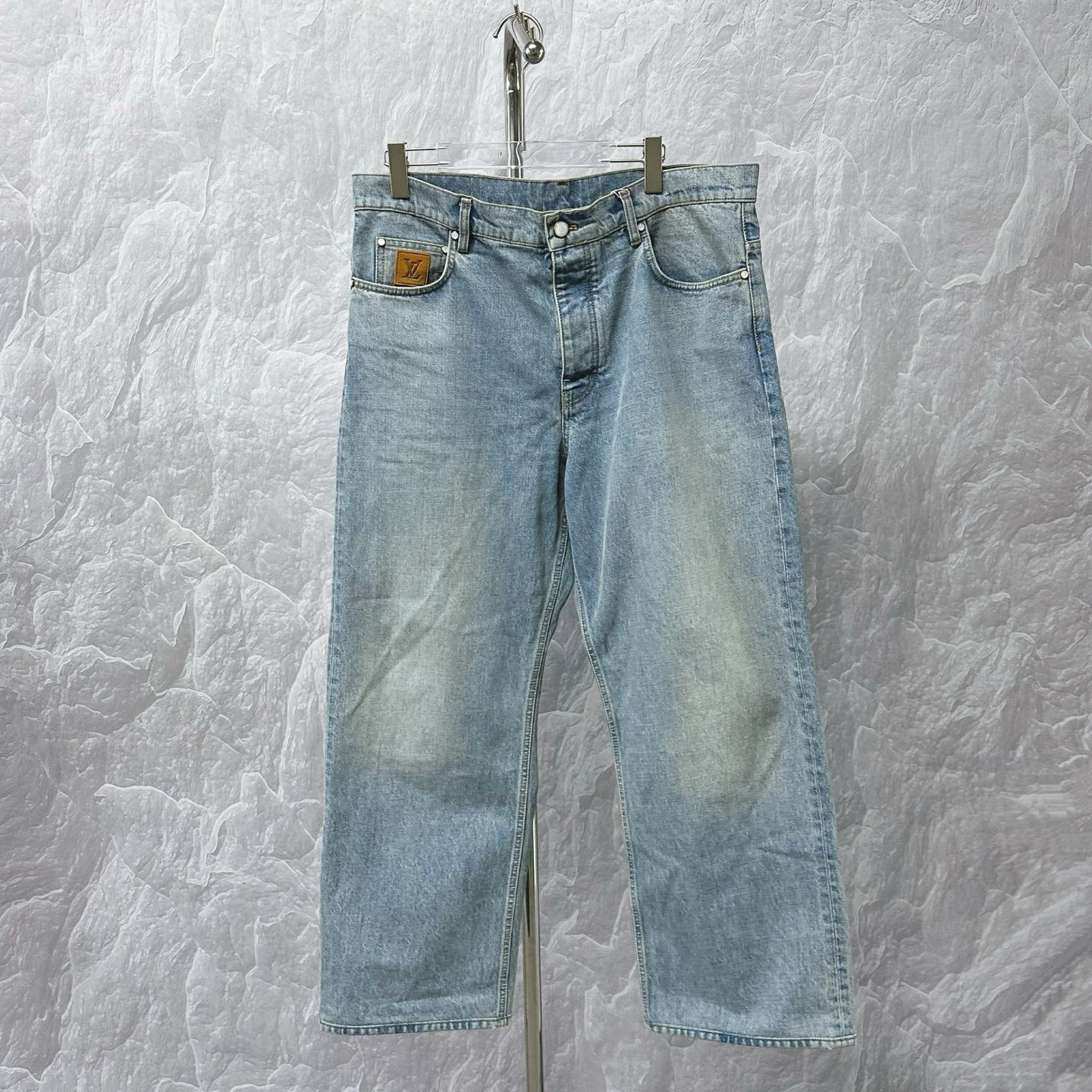 未使用 LouisVuitton/路易威登 SS25 刺绣logo长裤36码D17358