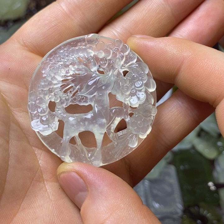 岫玉天然岫玉挂件未镶嵌