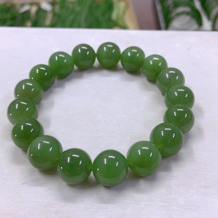 【闪购商品】和田玉（碧玉）手串未镶嵌11