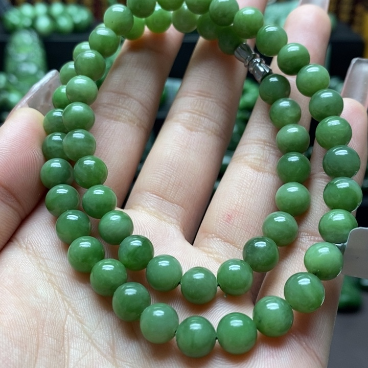 和田玉（碧玉）项链未镶嵌