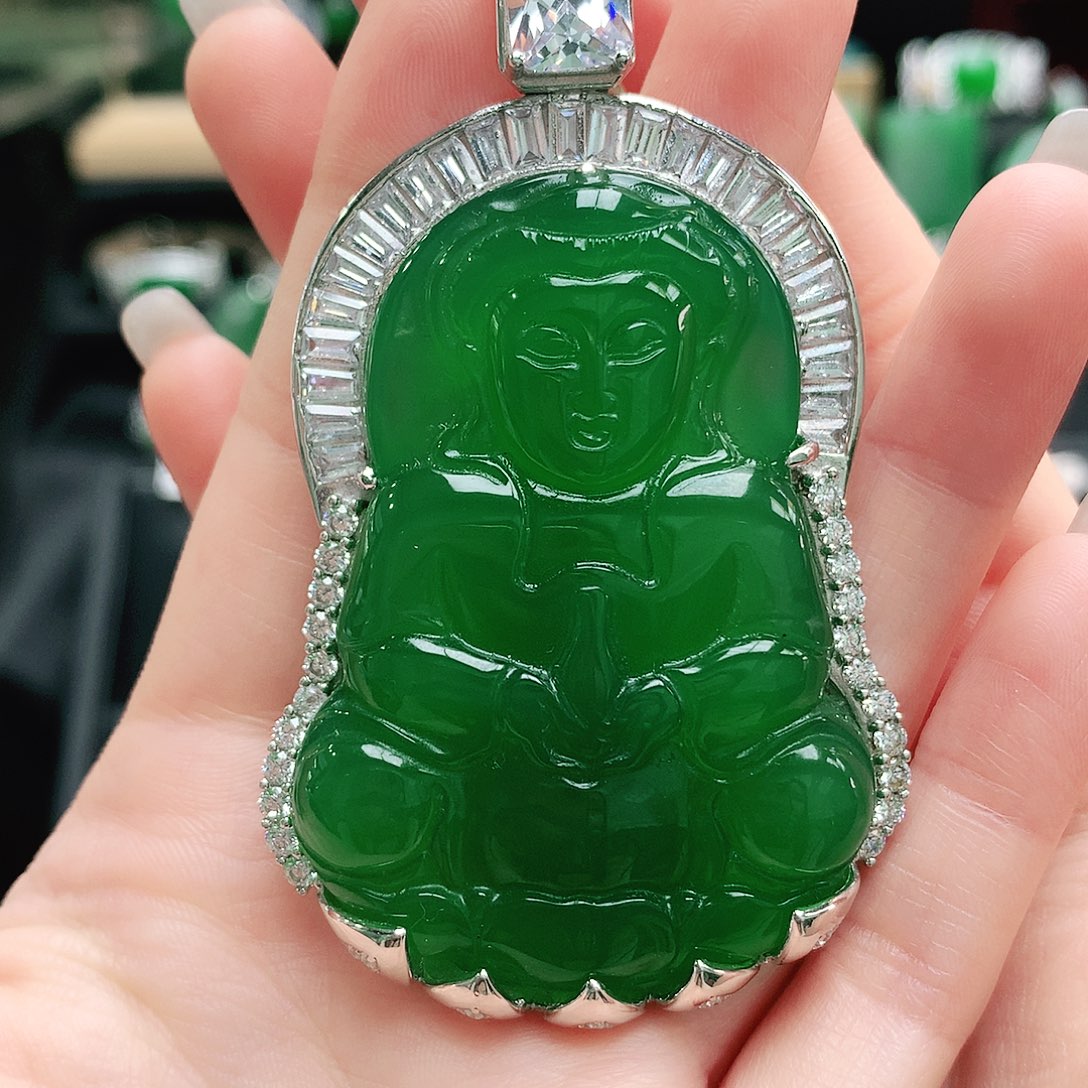 玛瑙/玉髓银S925镶嵌吊坠