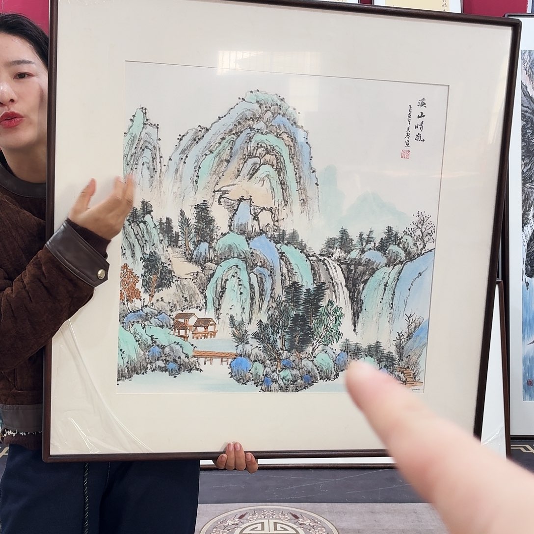 国画手绘作品80-80尺寸