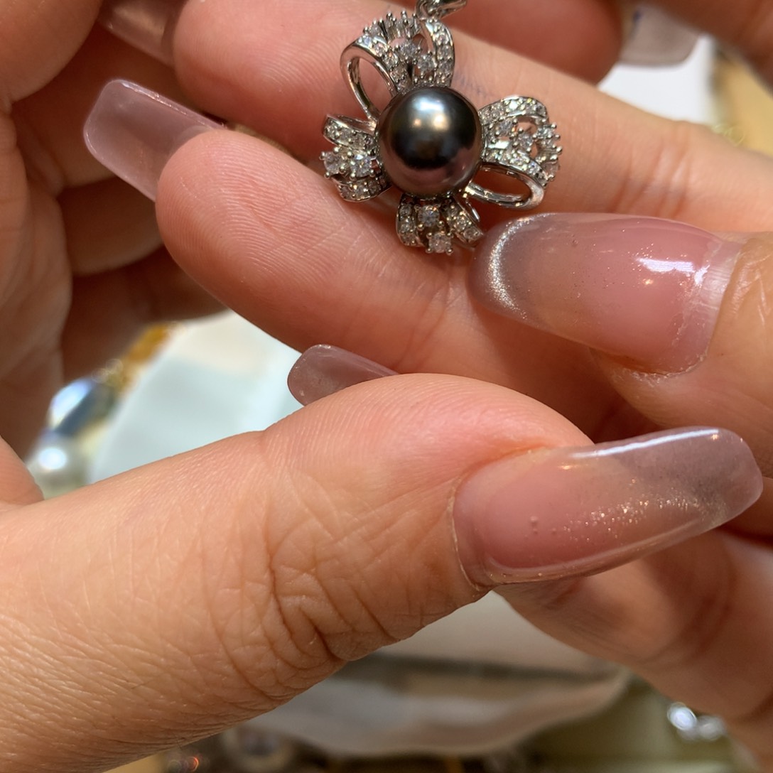 海水珍珠颈饰银S925镶嵌