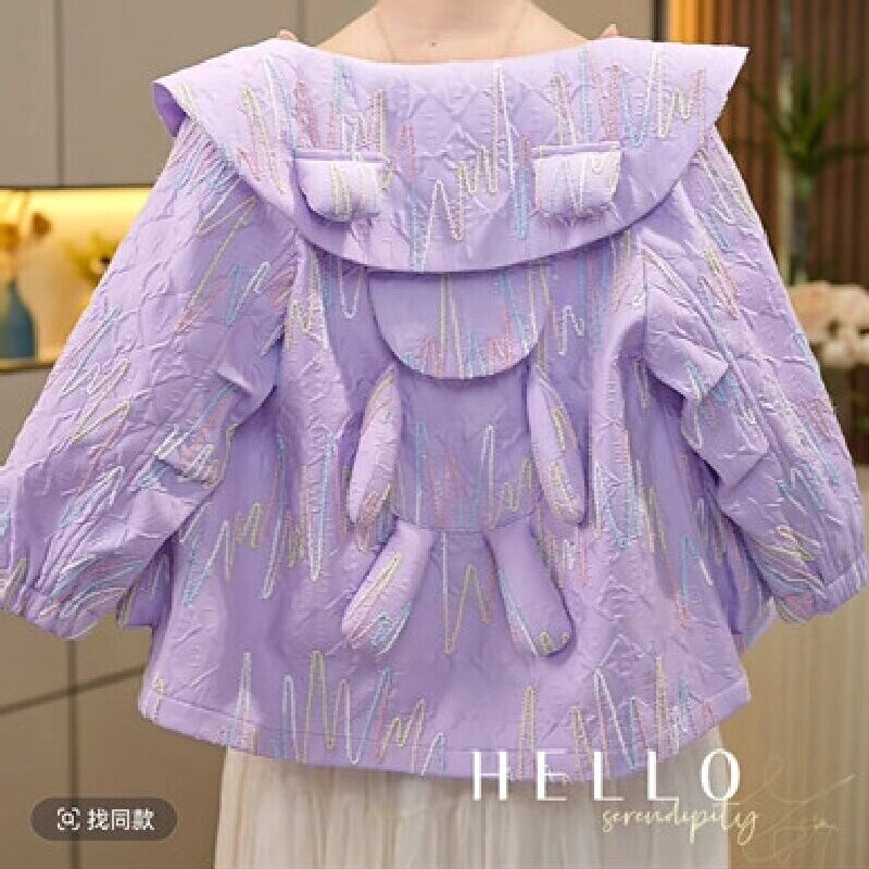 （外套）女童外套秋装2025新款春装款网红女中大童儿童装上衣