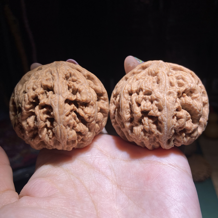 文玩核桃精品大粗筋盘玩手把件48边46肚41高