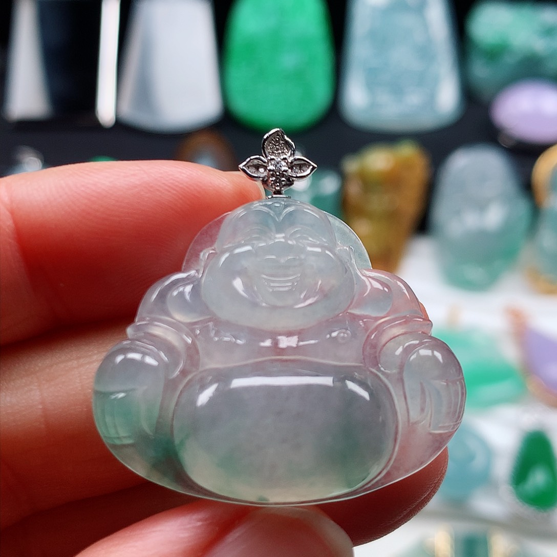 翡翠颈饰未镶嵌冰佛