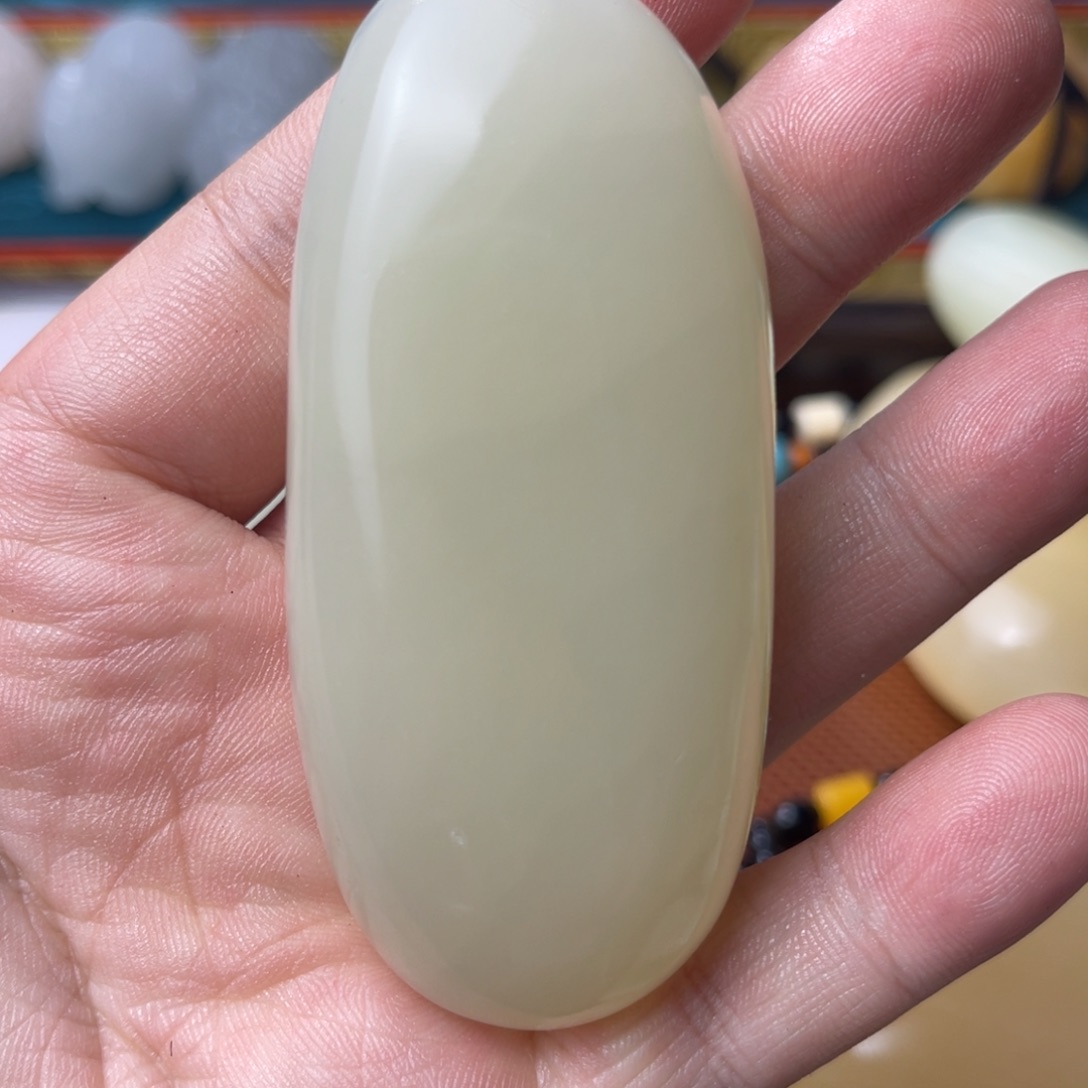 好***角石材天然方解石手把件不退换