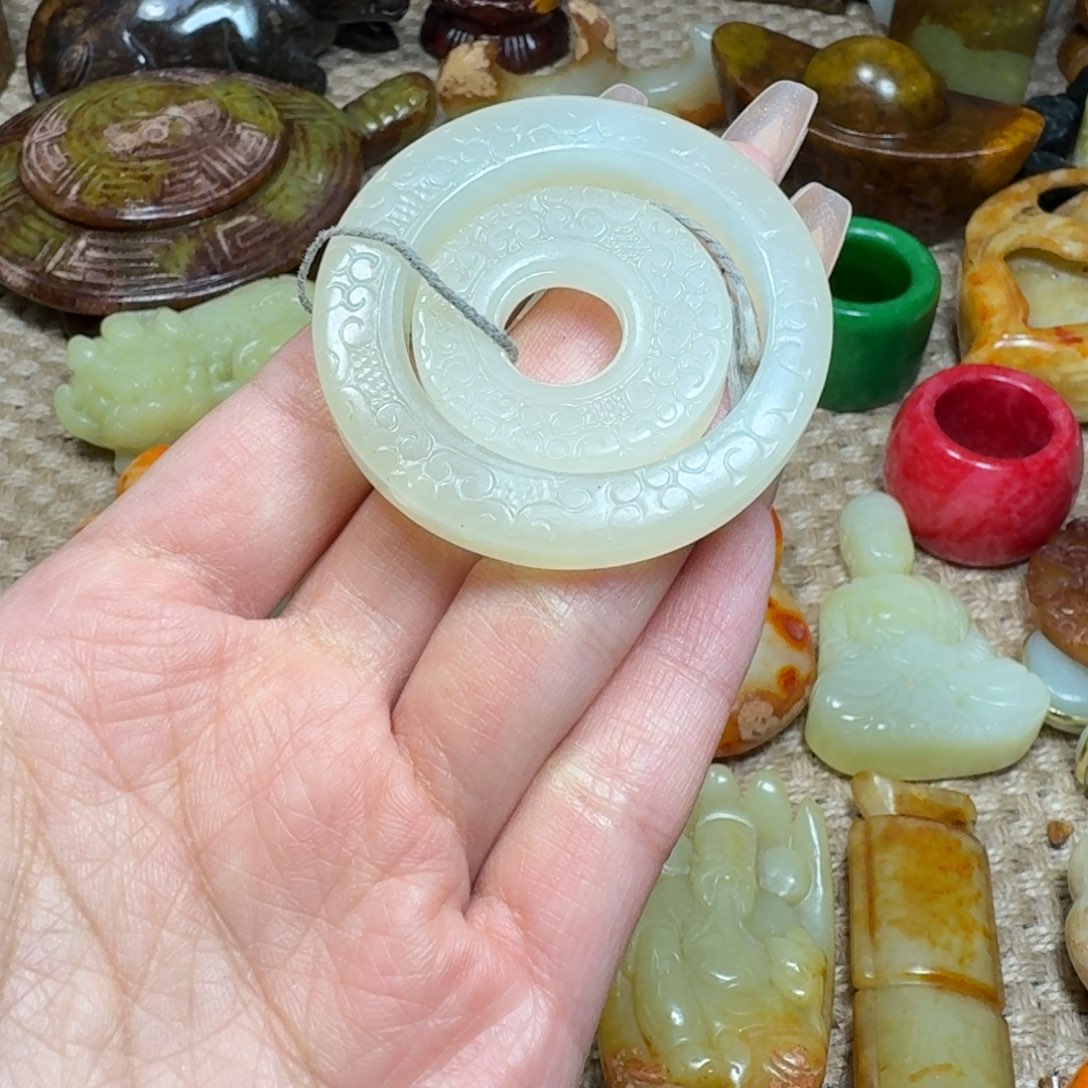 吊坠白玉菩提挂件