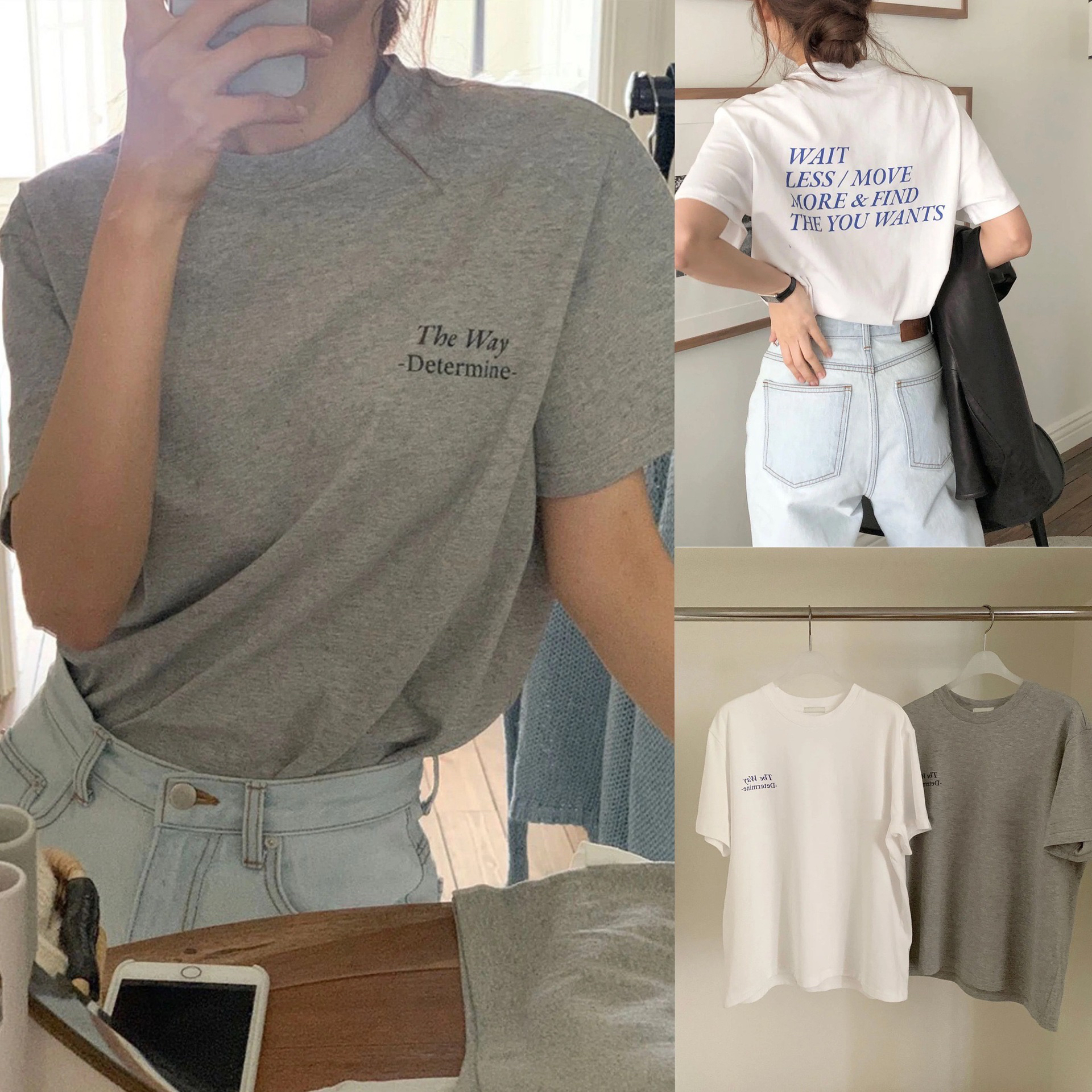 【2.22直播编码链接1】微瑕长短袖T恤夏季潮新款男女情侣款学院风