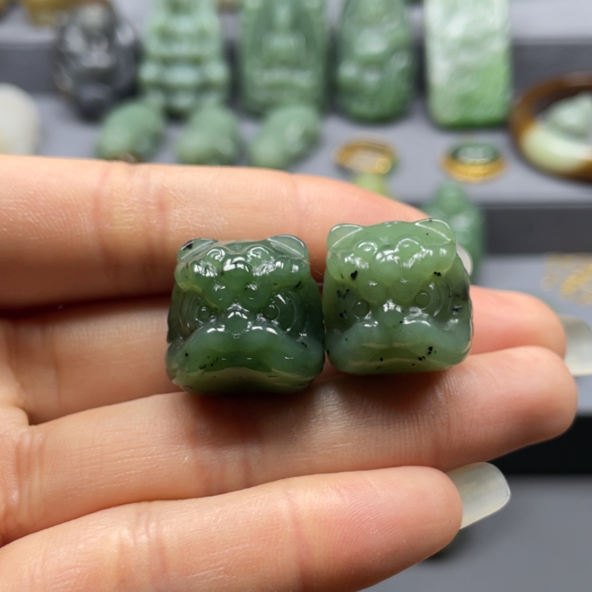 【闪购商品】和田玉吊坠一对未镶嵌