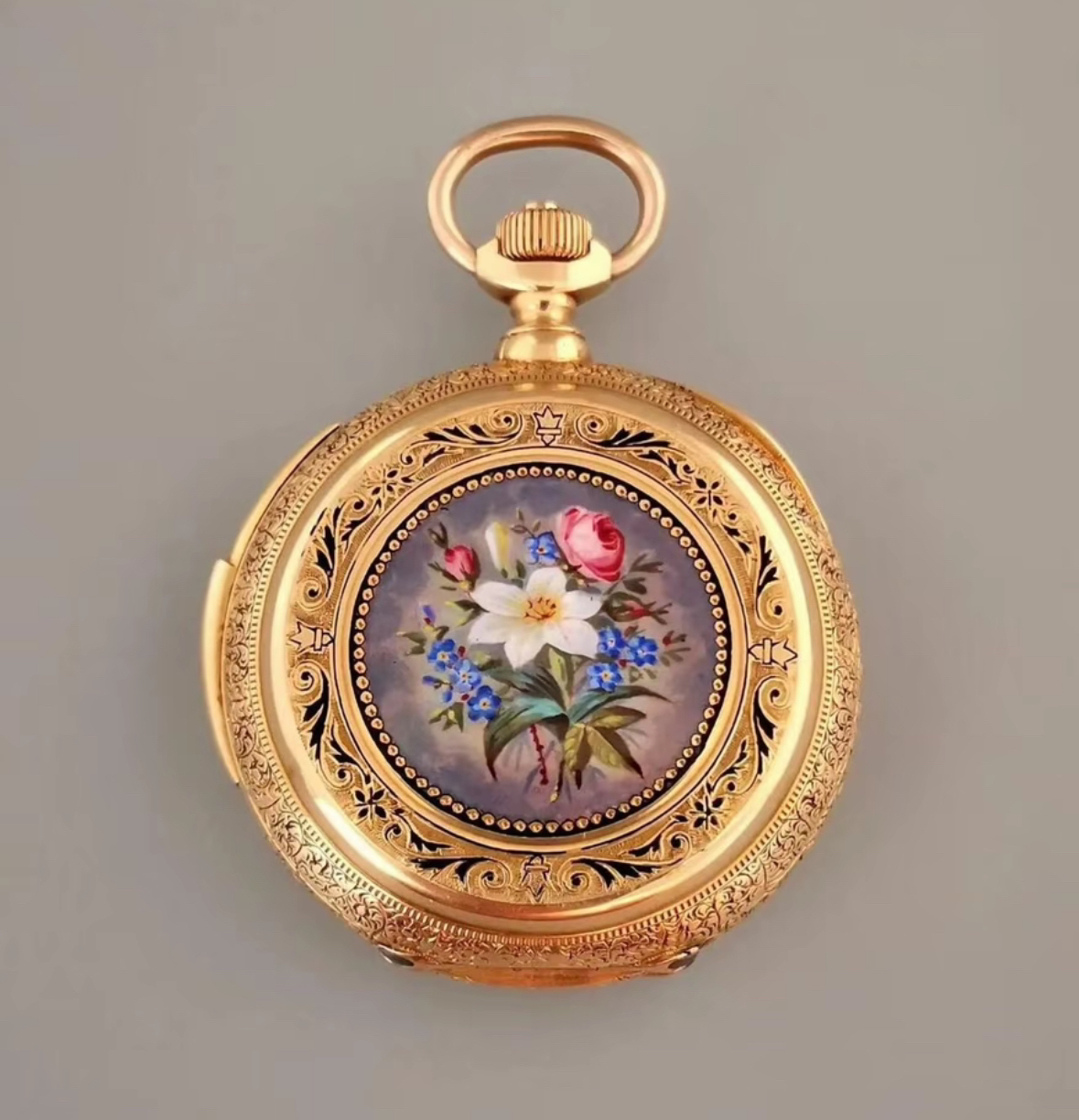 创意金色怀旧翻盖复古工艺男士怀表准型号109-299