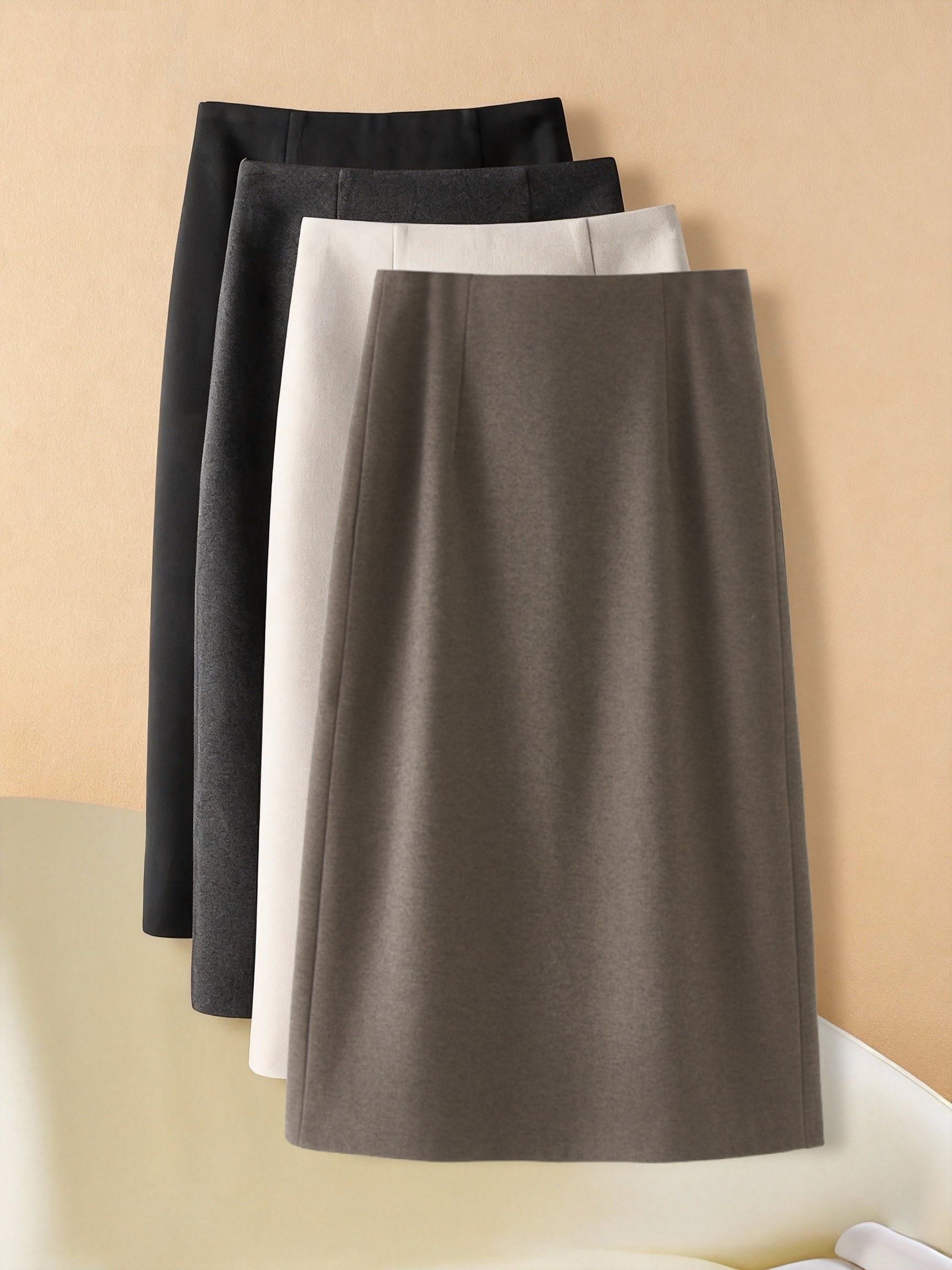 【衣涵定制】毛呢款【42-90cm】冬款A字款高腰半身裙职业裙百搭款