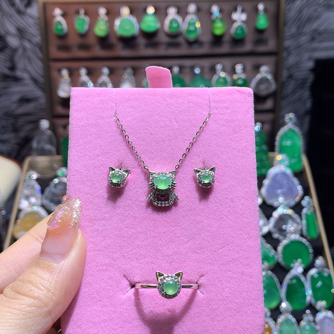 玛瑙/玉髓颈饰银S925镶嵌