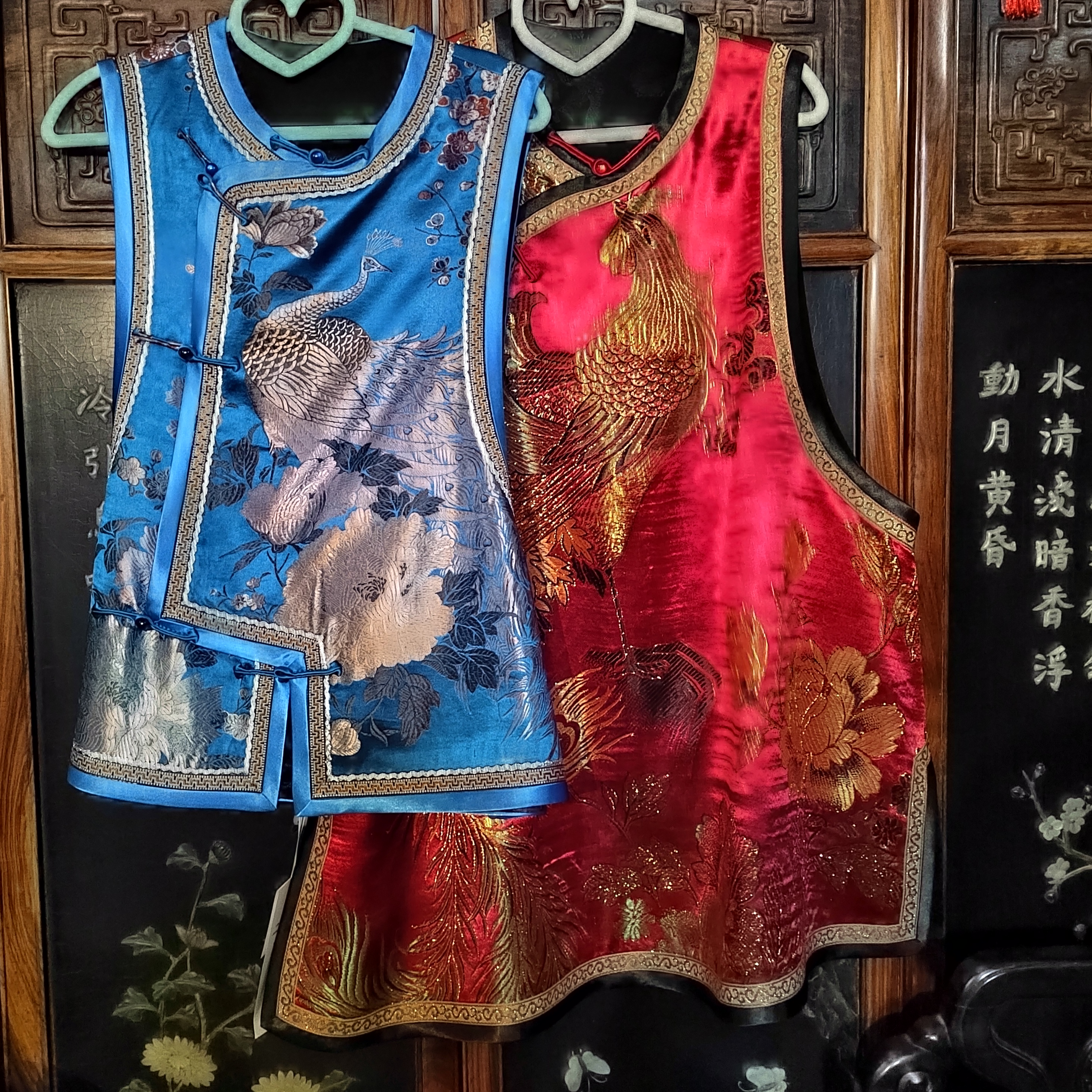 双层马夹（桑蚕丝老织锦·老软缎）