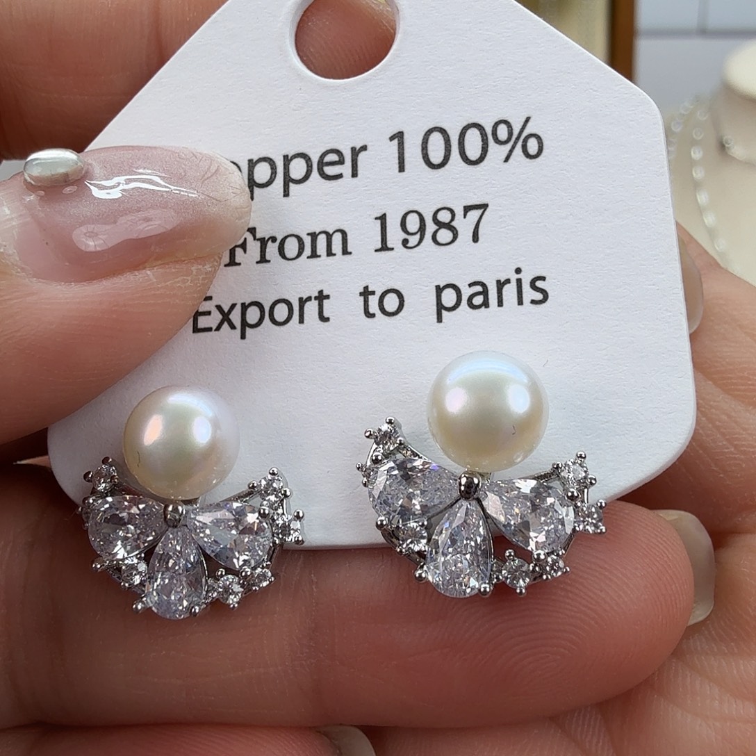 未镶嵌耳饰淡水珍珠56