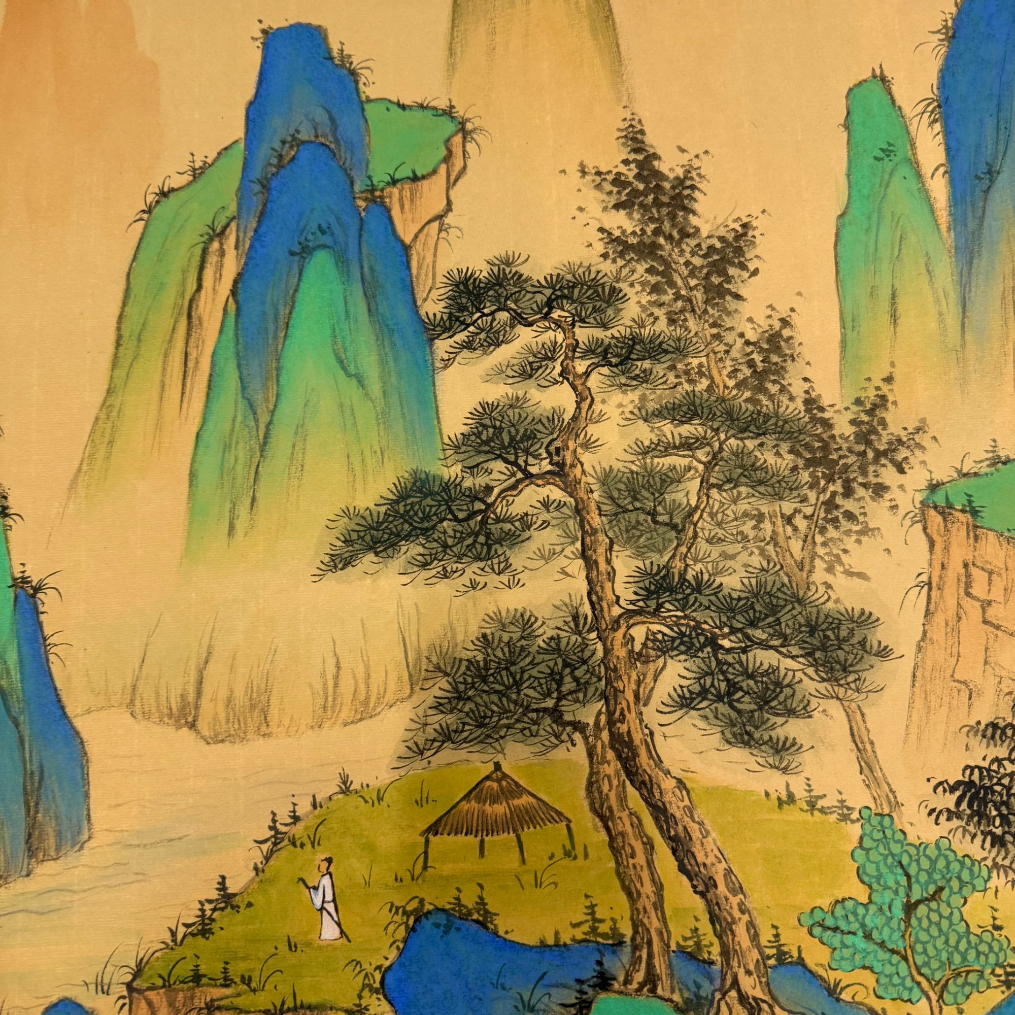 沈石田绘画2.2pc山水+书法