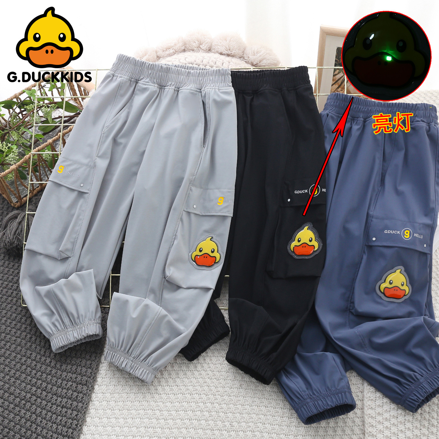 2025新款中大童奥特曼品牌夏季速干男童休闲裤韩版