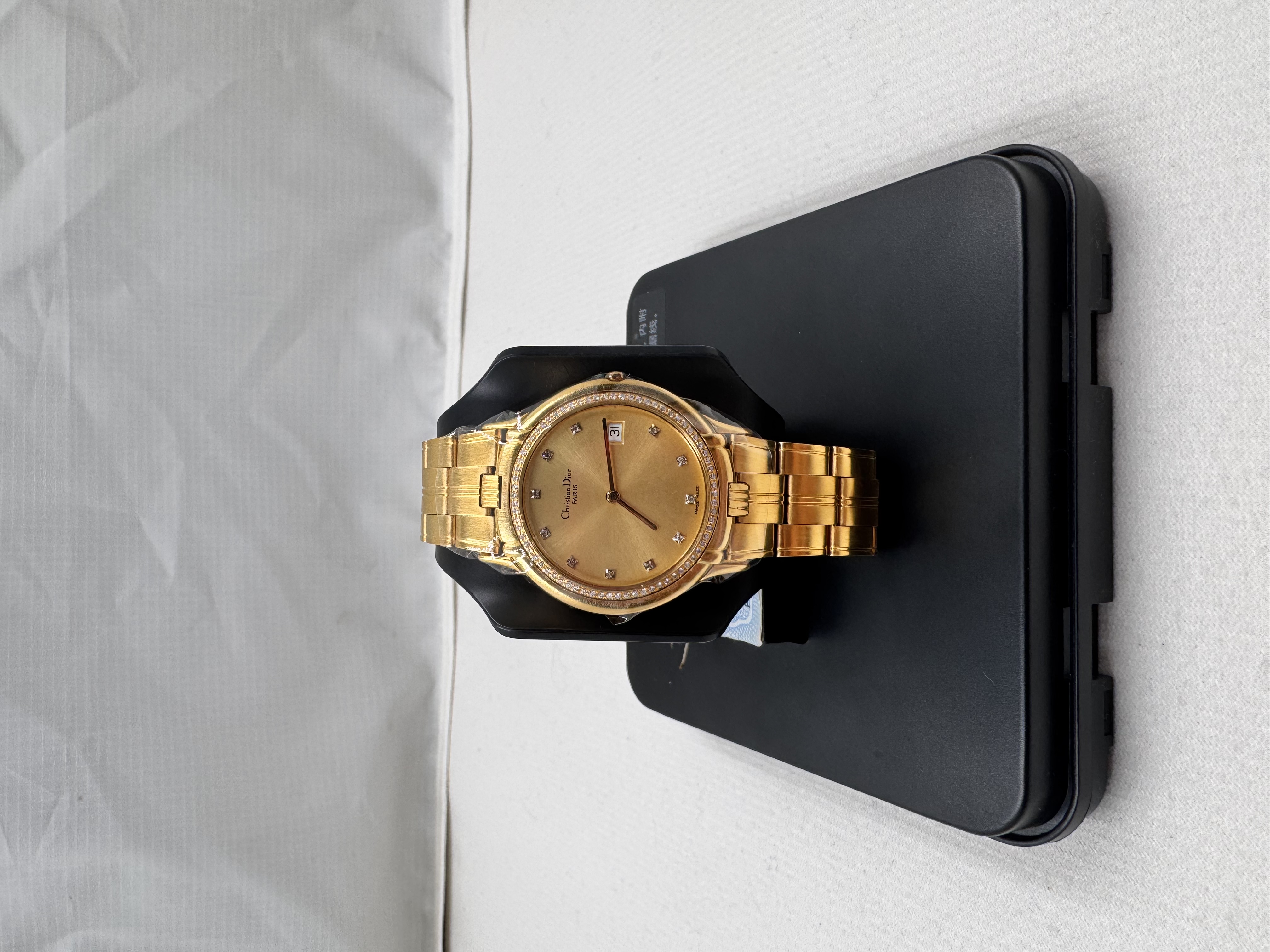 95新 DIOR/迪奥 石英表后镶钻盘34腕17.5/256108590