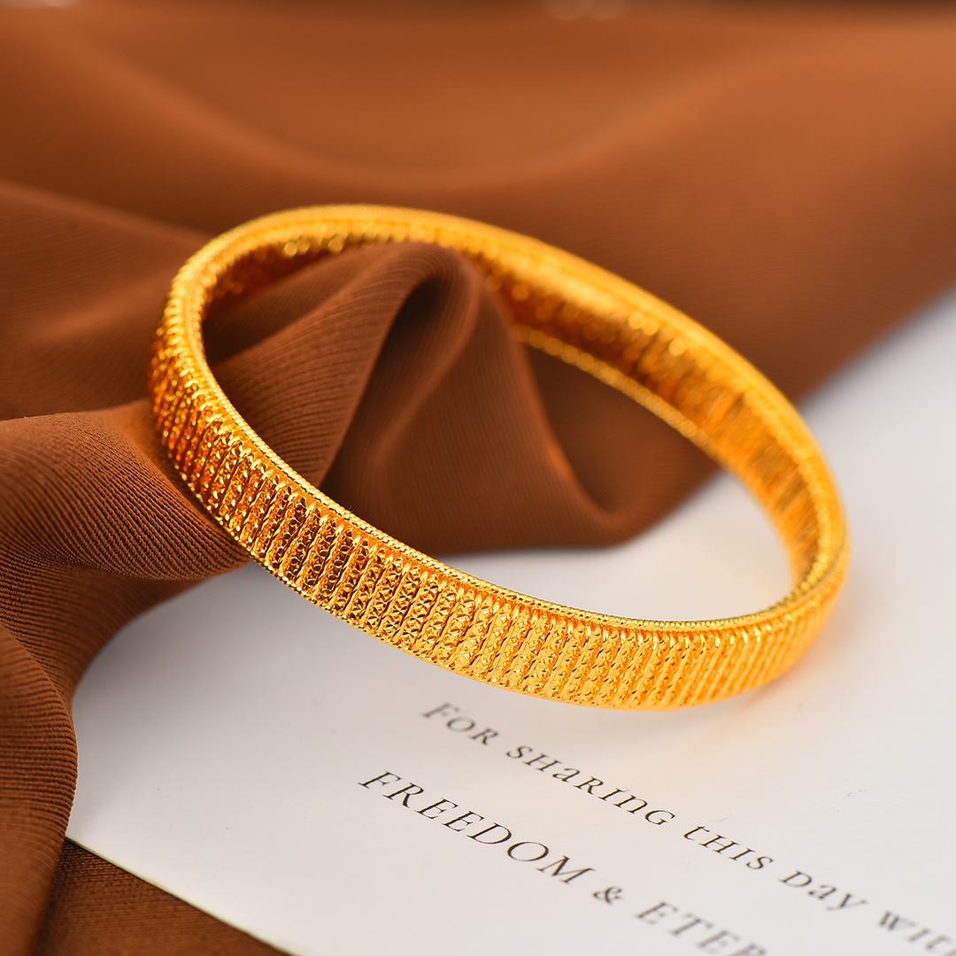 足银手镯 【淞湃】足银手镯 金色时尚女款星河手镯