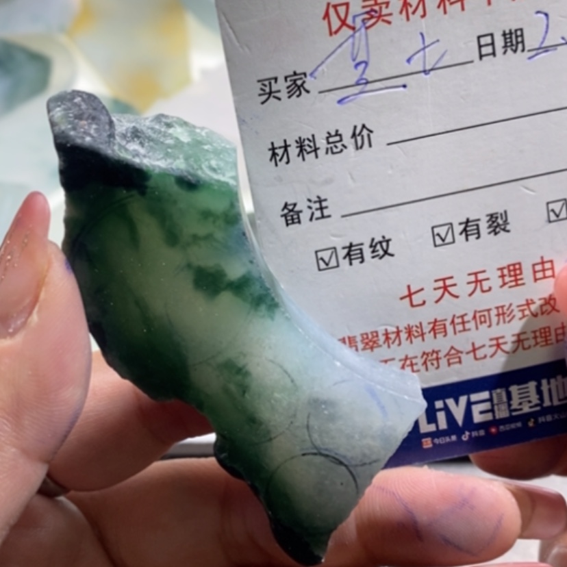 【闪购商品】翡翠挂件未镶嵌芝**豆