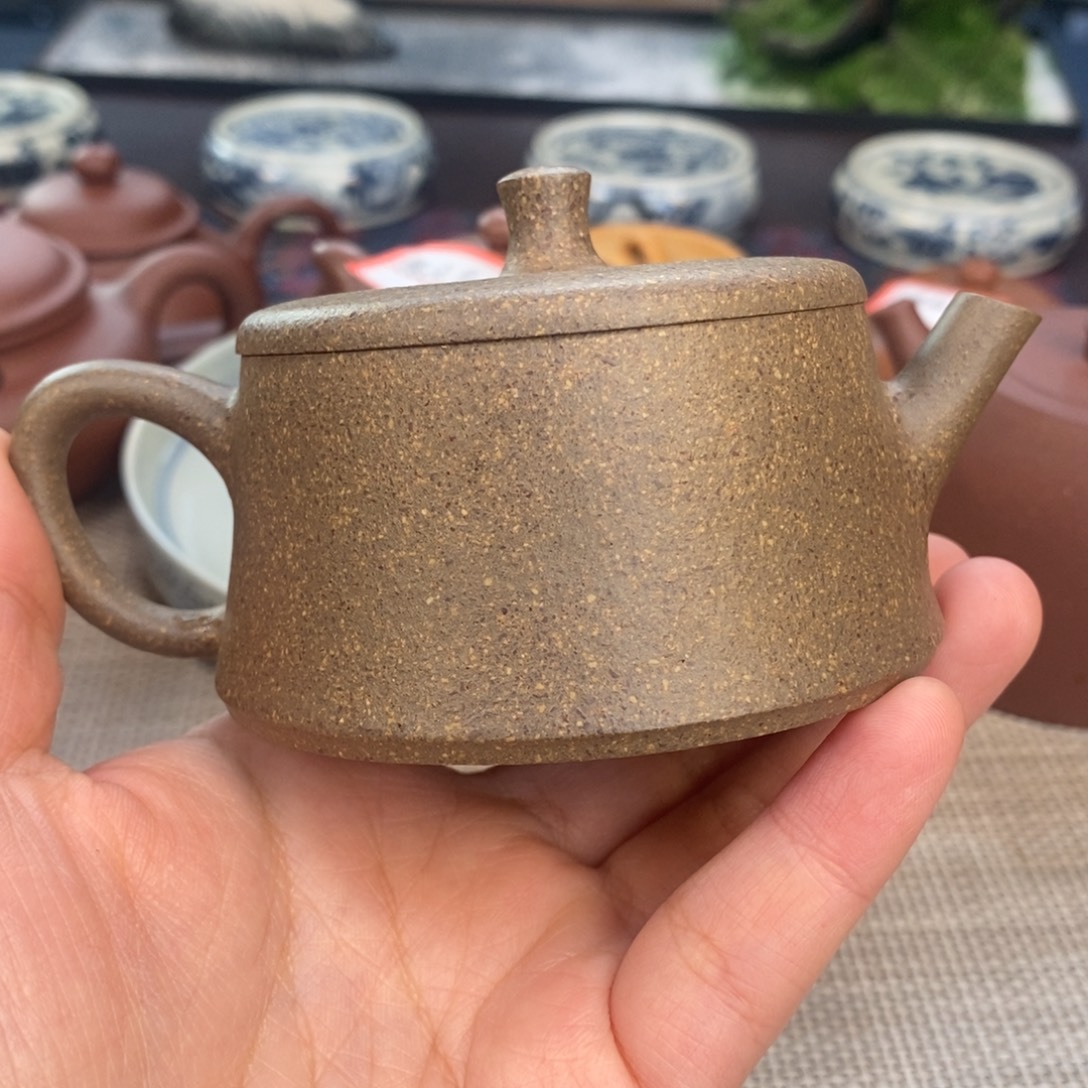 紫砂茶壶紫砂壶青降坡云柱1111111