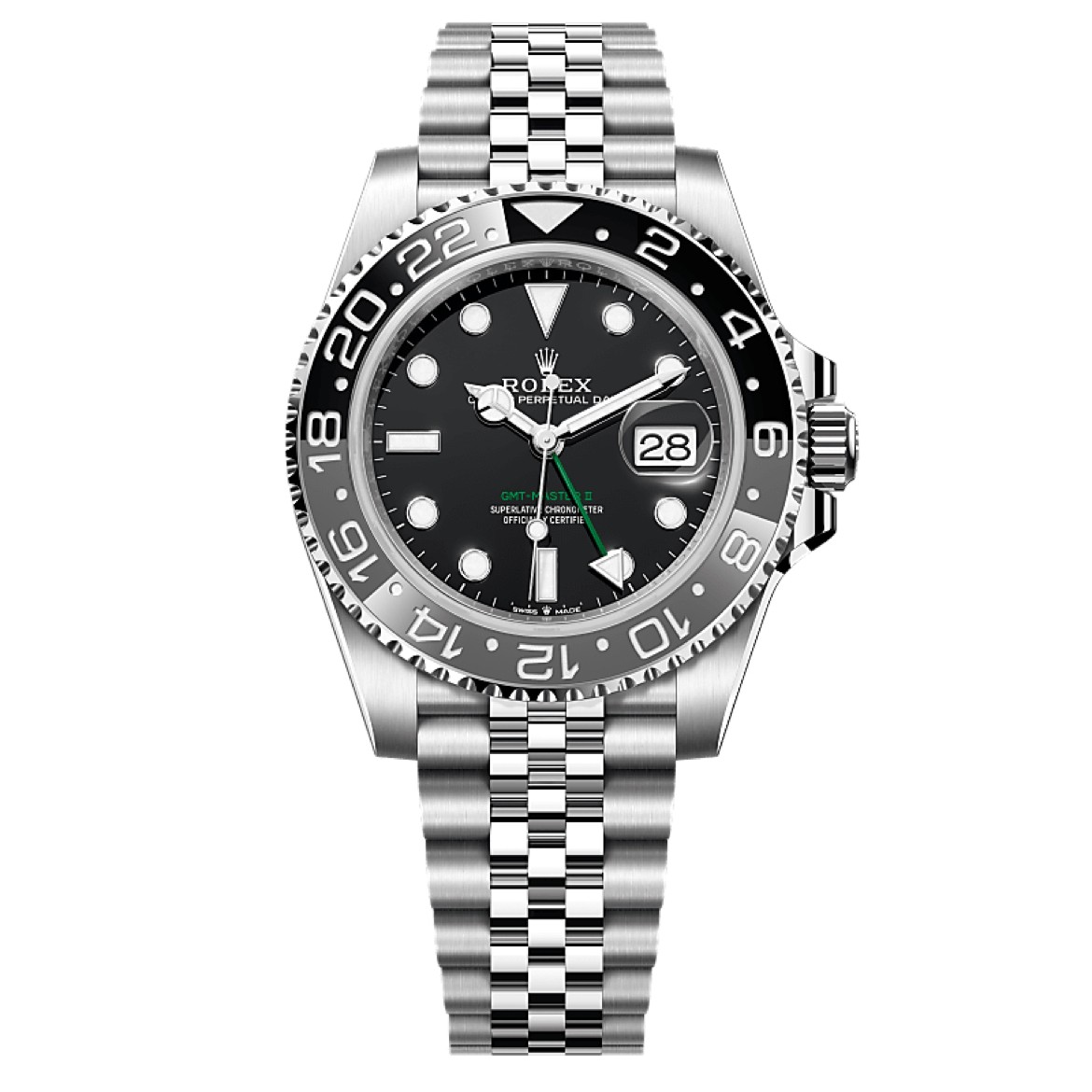 99新 Rolex/劳力士 24年全套/格林尼治系列126710小绿针