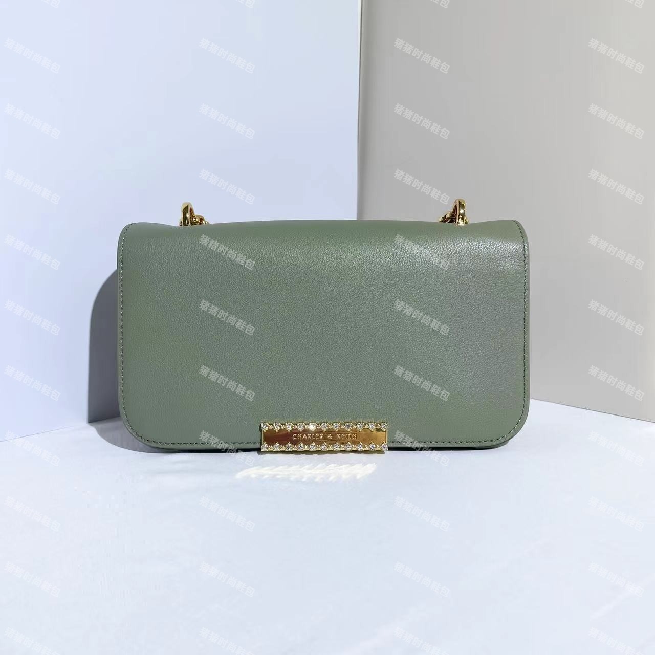 正品小CK 20840512灰绿色S时尚女包-CD