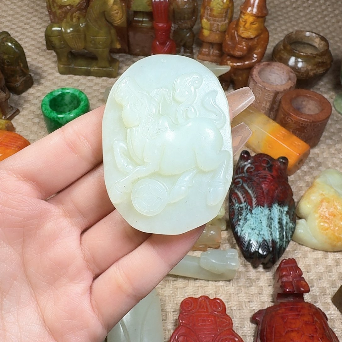 白玉菩提吊坠挂件