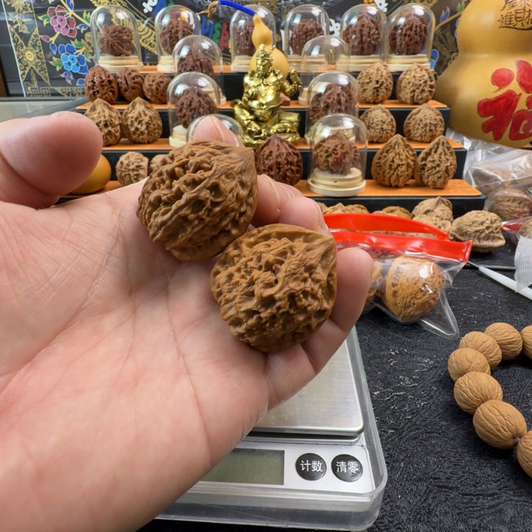 猴头核桃把件文玩核桃 官帽核桃