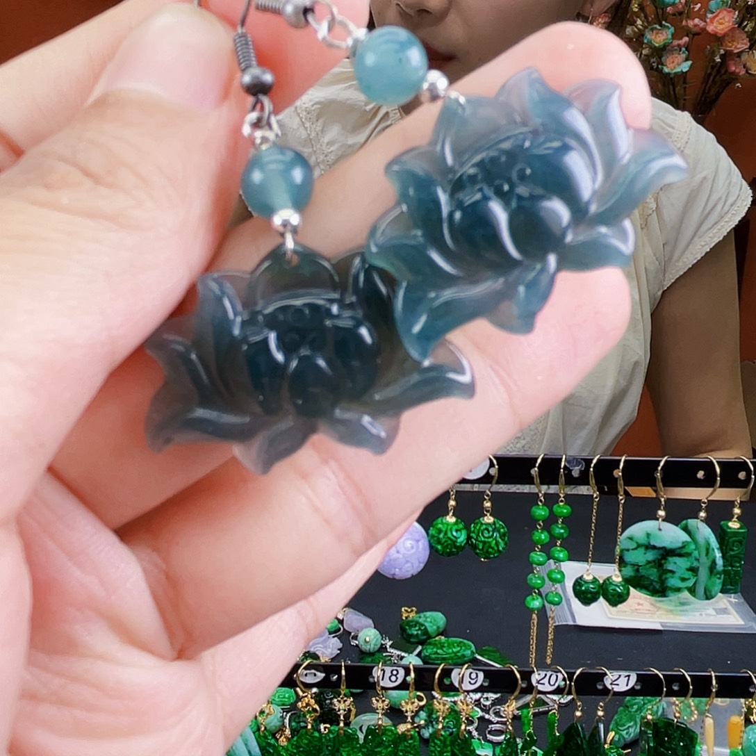 未镶嵌翡翠耳饰饰品