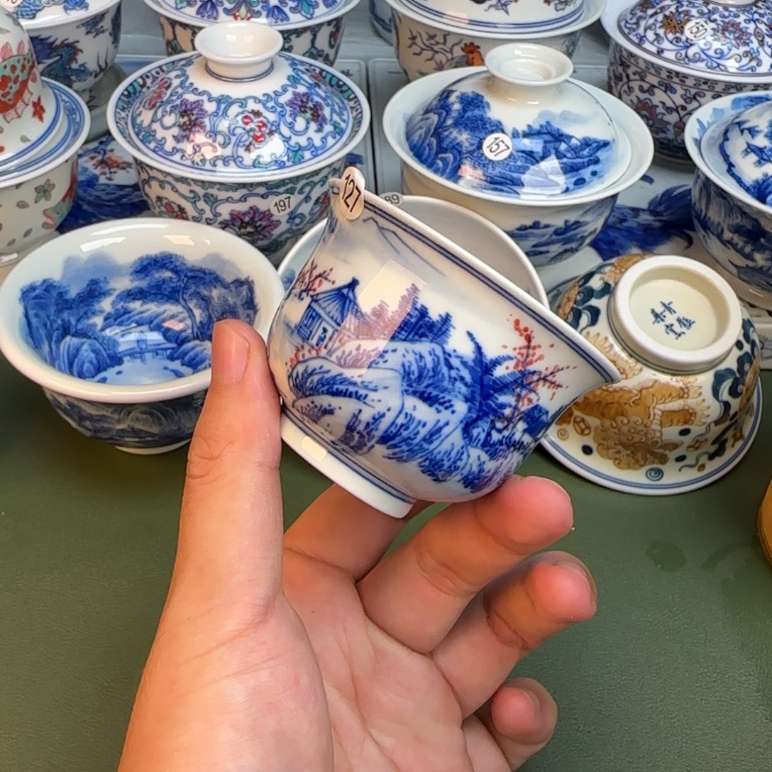 彦祖纯手工手绘茶具127
