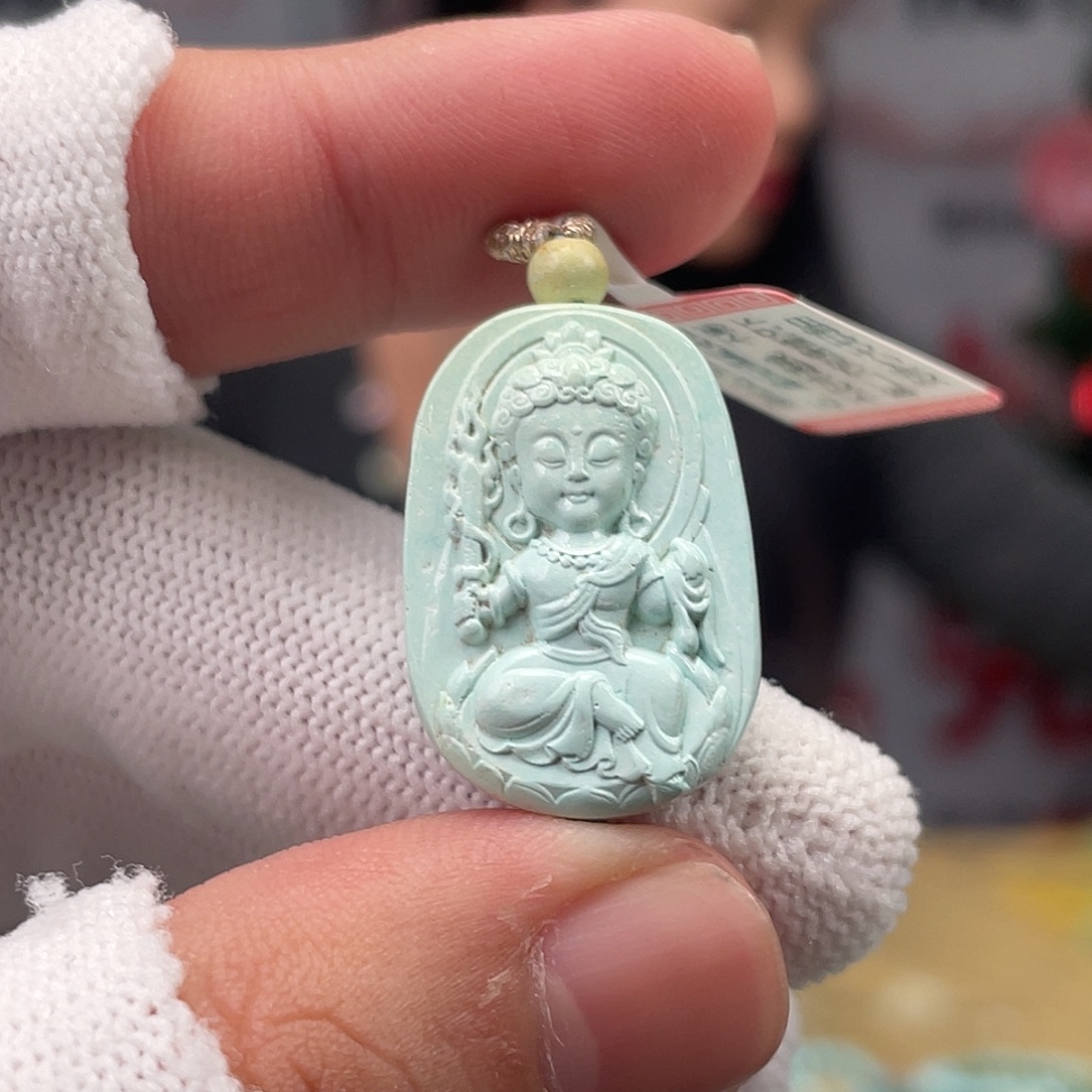 绿松石未镶嵌挂件