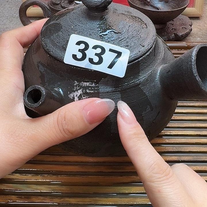 纯手工制作粗陶茶具