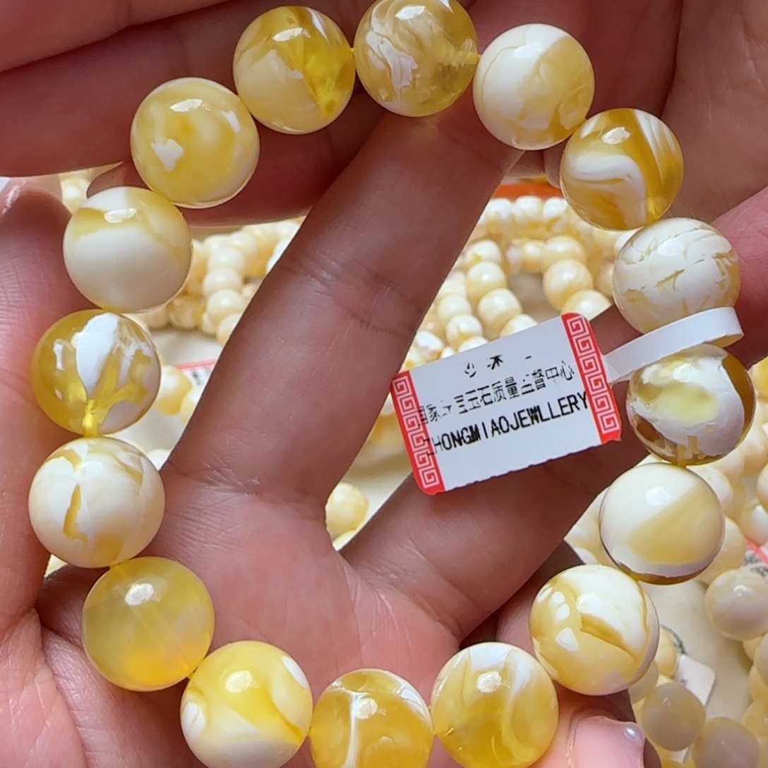 琥珀手链未镶嵌蜜蜡