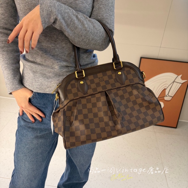 95新 LouisVuitton/路易威登 尚品一阁/咖格葫芦手提包
