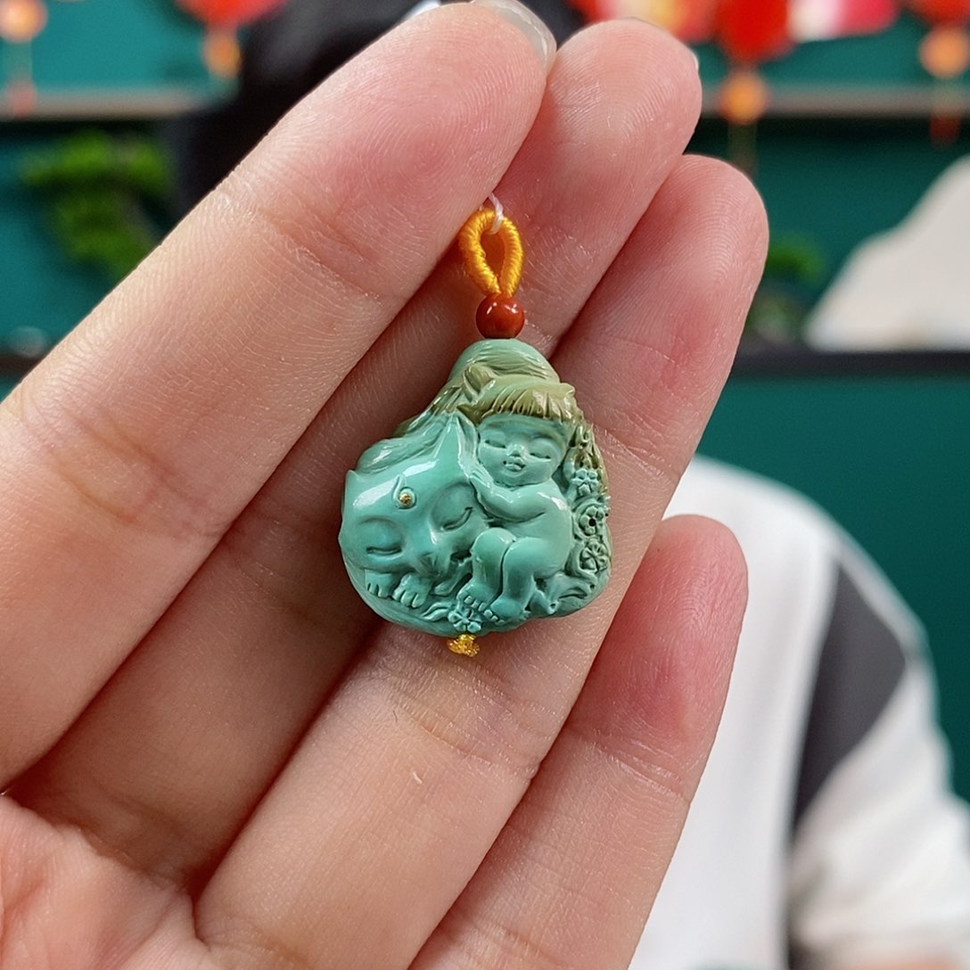 绿松石珠宝奇石未镶嵌