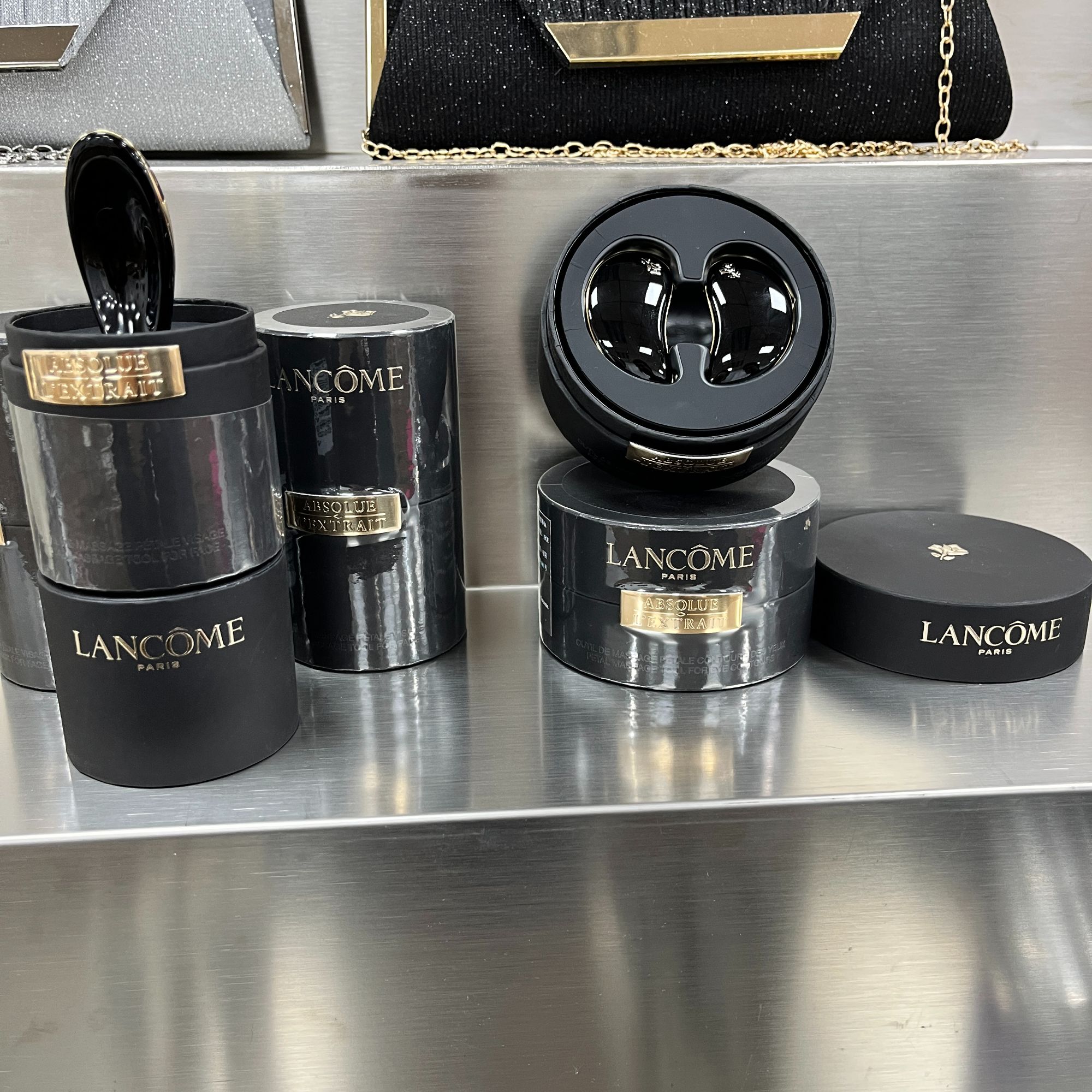 兰蔻【K635】按摩勺双头烟斗型眼霜挖勺合金头眼部美容棒