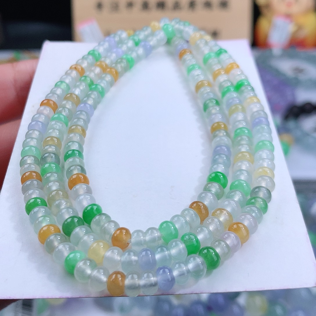 翡翠手链未镶嵌卡4.7mm