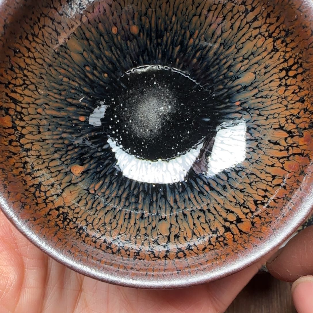 柴烧建盏茶盏茶杯447