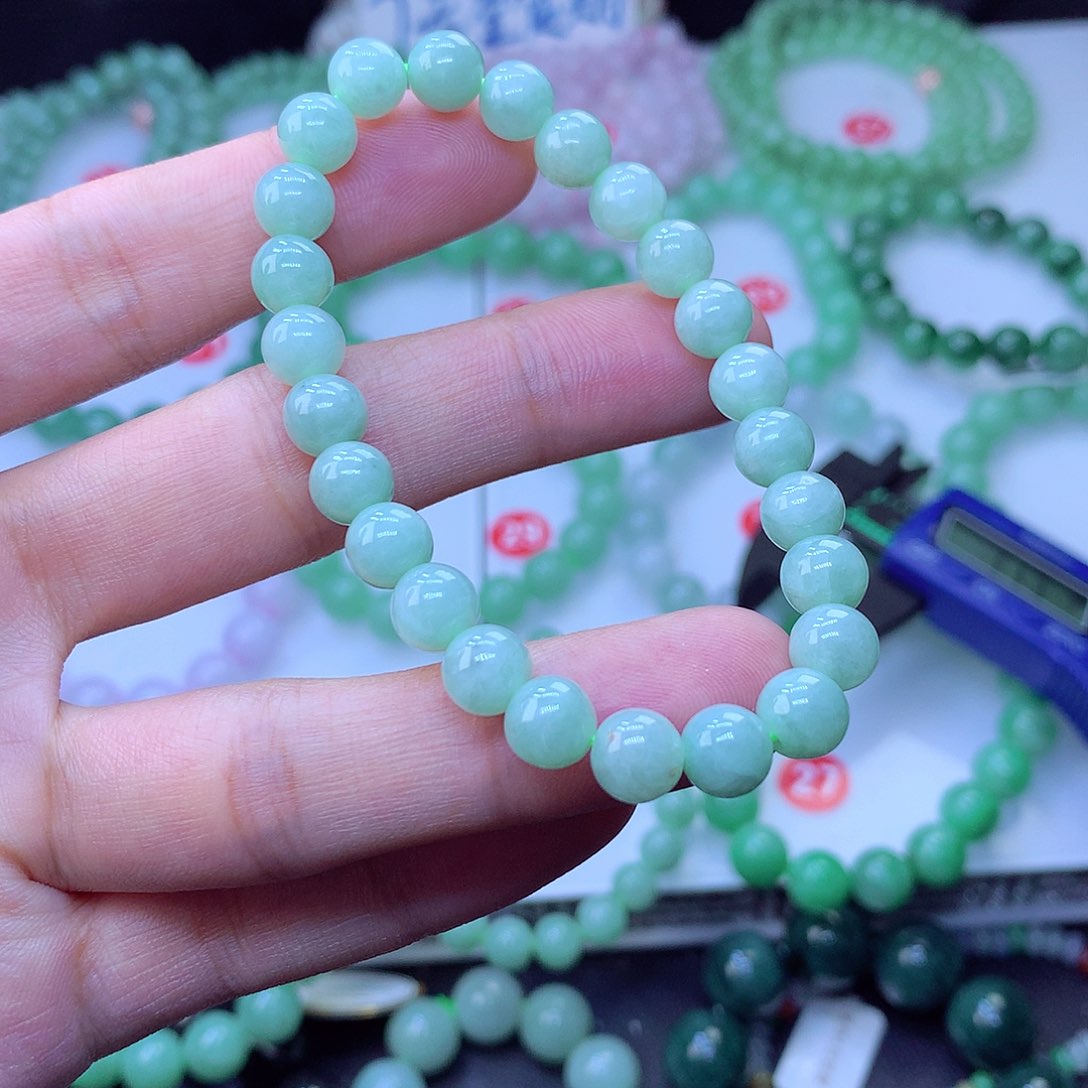 翡翠未镶嵌毛衣链