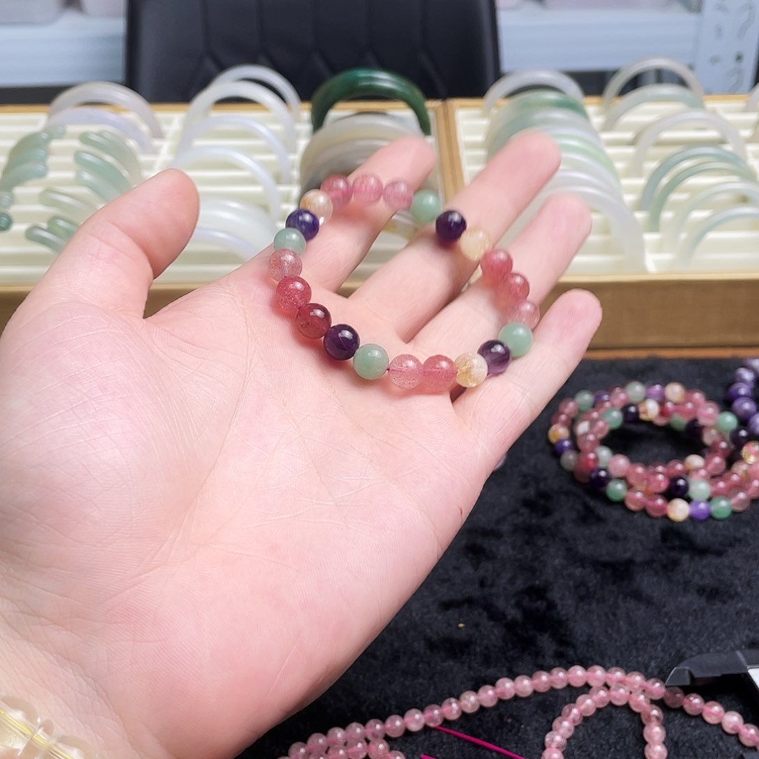 手串未镶嵌水晶多宝