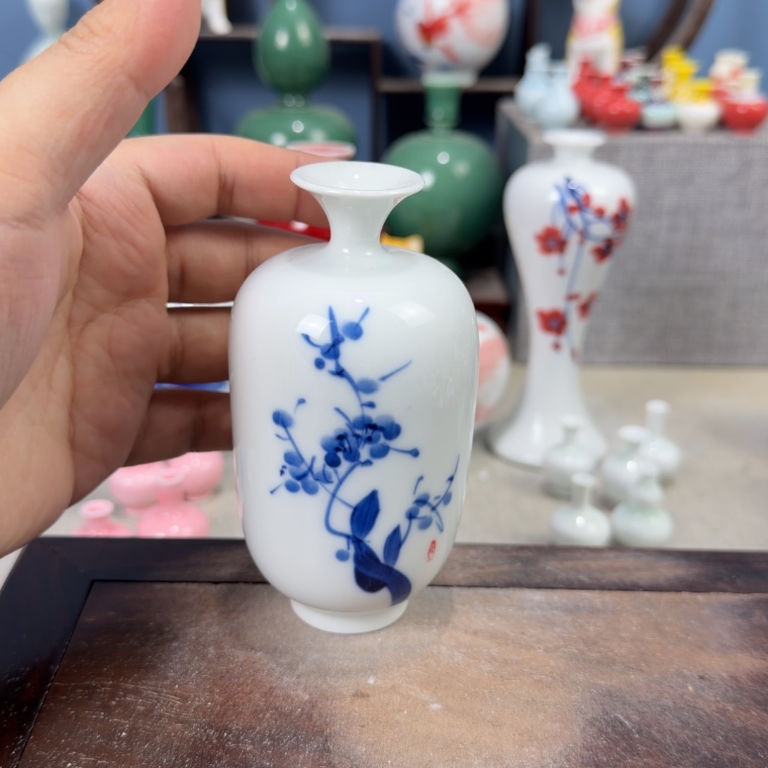 陶瓷手工小花器摆件