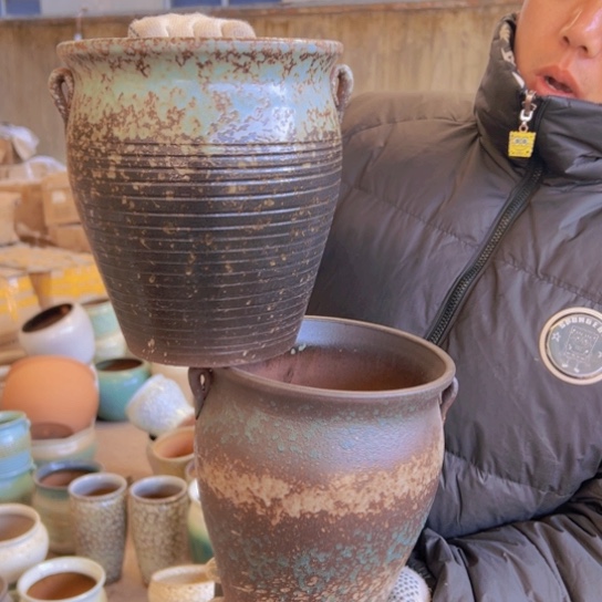 紫砂花盆高21口19————-