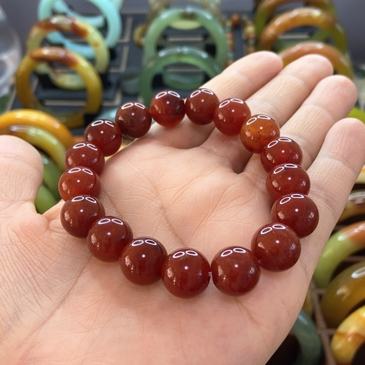 蛇纹石玉手镯未镶嵌简****洁